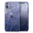 Abstract Blue Grungy Stars  - Protective Skin Wrap & Decal – Compatible with iPhone SE to iPhone 17 Pro Max (All Models)