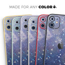 Abstract Blue Grungy Stars  - Protective Skin Wrap & Decal – Compatible with iPhone SE to iPhone 17 Pro Max (All Models)