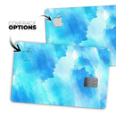 Abstract Blue Stroked Watercolour - Premium Protective Decal Skin-Kit for the Apple Credit Card