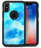Abstract Blue Stroked Watercolour - iPhone X OtterBox Case & Skin Kits