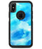 Abstract Blue Stroked Watercolour - iPhone X OtterBox Case & Skin Kits
