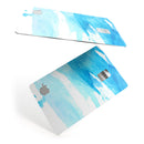 Abstract Blue Strokes - Premium Protective Decal Skin-Kit for the Apple Credit Card