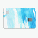 Abstract Blue Strokes - Premium Protective Decal Skin-Kit for the Apple Credit Card
