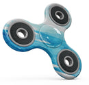 Abstract Blue Strokes Full-Body Fidget Spinner Skin-Kit
