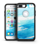 Abstract Blue Strokes - iPhone 7 or 7 Plus Commuter Case Skin Kit