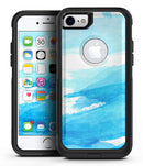 Abstract Blue Strokes - iPhone 7 or 7 Plus Commuter Case Skin Kit