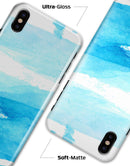 Abstract Blue Strokes - iPhone X Clipit Case