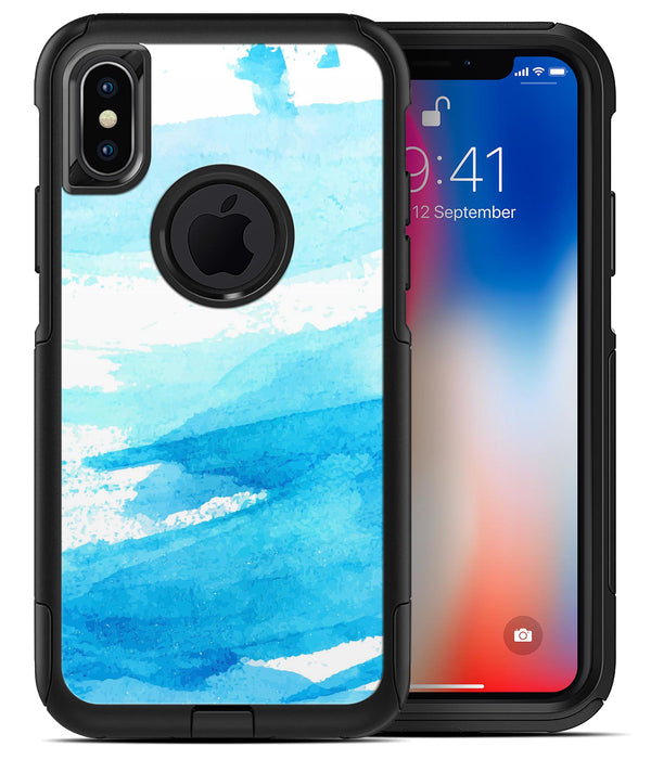 Abstract Blue Strokes - iPhone X OtterBox Case & Skin Kits
