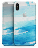 Abstract Blue Strokes - iPhone X Skin-Kit