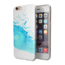 Abstract Blue Watercolor Seagull Swarm iPhone 6/6s or 6/6s Plus 2-Piece Hybrid INK-Fuzed Case