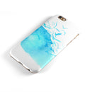Abstract Blue Watercolor Seagull Swarm iPhone 6/6s or 6/6s Plus 2-Piece Hybrid INK-Fuzed Case