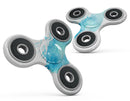 Abstract Blue Watercolor Seagull Swarm Full-Body Fidget Spinner Skin-Kit