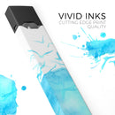 Abstract Blue Watercolor Seagull Swarm - Premium Decal Protective Skin-Wrap Sticker compatible with the Juul Labs vaping device