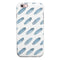 Abstract Blue Watercolor Strokes iPhone 6/6s or 6/6s Plus 2-Piece Hybrid INK-Fuzed Case