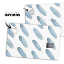 Abstract Blue Watercolor Strokes - Premium Protective Decal Skin-Kit for the Apple Credit Card