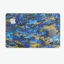 Abstract Blue Wet Paint - Premium Protective Decal Skin-Kit for the Apple Credit Card