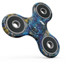 Abstract Blue Wet Paint Full-Body Fidget Spinner Skin-Kit