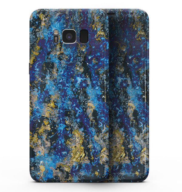 Abstract Blue Wet Paint - Samsung Galaxy S8 Full-Body Skin Kit