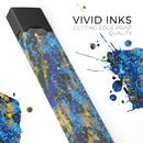 Abstract Blue Wet Paint - Premium Decal Protective Skin-Wrap Sticker compatible with the Juul Labs vaping device
