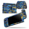 Abstract Blue Wet Paint - Skin Wrap Decal for Nintendo Switch Lite Console & Dock - 3DS XL - 2DS - Pro - DSi - Wii - Joy-Con Gaming Controller