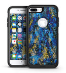 Abstract Blue Wet Paint - iPhone 7 or 7 Plus Commuter Case Skin Kit