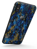 Abstract Blue Wet Paint - iPhone X Skin-Kit