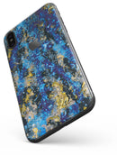 Abstract Blue Wet Paint - iPhone X Skin-Kit