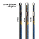 Abstract Blue and Gold Wet Paint iPhone 6/6s or 6/6s Plus 2-Piece Hybrid INK-Fuzed Case