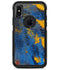 Abstract Blue and Gold Wet Paint - iPhone X OtterBox Case & Skin Kits