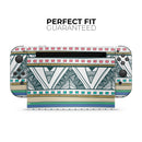 Abstract Blue and Green Triangle Aztec // Skin Decal Wrap Kit for Nintendo Switch Console & Dock, Joy-Cons, Pro Controller, Lite, 3DS XL, 2DS XL, DSi, or Wii - Vinyl Skin Wrap for Nintendo Switch 2, OLED, Lite, Pro Controller, Wii & Classic Handhelds