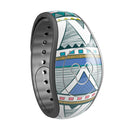 Abstract Blue and Green Triangle Aztec copy - Decal Skin Wrap Kit for the Disney Magic Band