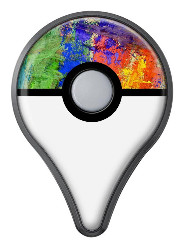 Abstract Bright Primary and Secondary Colored Oil Painting - Pokémon GO Plus Vinyl Protective Skin Kit