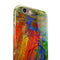 Abstract Bright Primary and Secondary Colored Oil Painting iPhone 6/6s or 6/6s Plus 2-Piece Hybrid INK-Fuzed Case