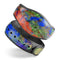 Abstract Bright Primary and Secondary Colored Oil Painting - Decal Skin Wrap Kit for the Disney Magic Band