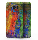 Abstract Bright Primary and Secondary Colored Oil Painting - Samsung Galaxy S8 Full-Body Skin Kit