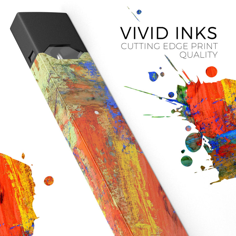 Abstract Bright Primary and Secondary Colored Oil Painting DesignSkinz Abstract Bright Primary and Secondary Colored Oil Painting DesignSkinz