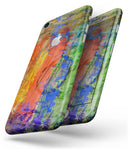 Abstract Bright Primary and Secondary Colored Oil Painting - Skin-kit for the iPhone 8 or 8 Plus