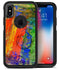 Abstract Bright Primary and Secondary Colored Oil Painting - iPhone X OtterBox Case & Skin Kits