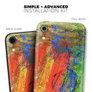 Abstract Bright Primary and Secondary Colored Oil Painting - Skin-Kit for the Apple iPhone XR, XS MAX, XS/X, 8/8+, 7/7+, 5/5S/SE (All iPhones Available)