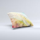 Abstract Color Butterfly Shadows Ink-Fuzed Decorative Throw Pillow