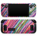 Abstract Color Strokes // Vinyl Skin Wrap for Steam Deck OLED & Steam Deck (LCD) — Soft Matte or Ultra Gloss