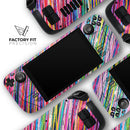 Abstract Color Strokes // Vinyl Skin Wrap for Steam Deck OLED & Steam Deck (LCD) — Soft Matte or Ultra Gloss
