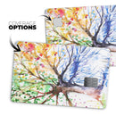 Abstract Colorful WaterColor Vivid Tree - Premium Protective Decal Skin-Kit for the Apple Credit Card