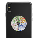 Abstract Colorful WaterColor Vivid Tree - Skin Kit for PopSockets and other Smartphone Extendable Grips & Stands