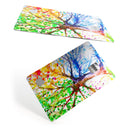 Abstract Colorful WaterColor Vivid Tree V3 - Premium Protective Decal Skin-Kit for the Apple Credit Card