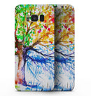 Abstract Colorful WaterColor Vivid Tree V3 - Samsung Galaxy S8 Full-Body Skin Kit