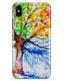 Abstract Colorful WaterColor Vivid Tree V3 - iPhone X Clipit Case