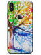 Abstract Colorful WaterColor Vivid Tree V3 - iPhone X Skin-Kit