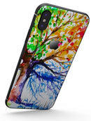 Abstract Colorful WaterColor Vivid Tree V3 - iPhone X Skin-Kit