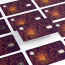 Abstract Copper Geometric Shapes - Premium Protective Decal Skin-Kit for the Apple Credit Card